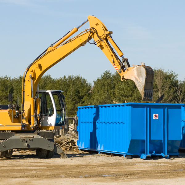 what happens if the residential dumpster is damaged or stolen during rental in Little Falls ME